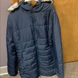 North face long puffer coat